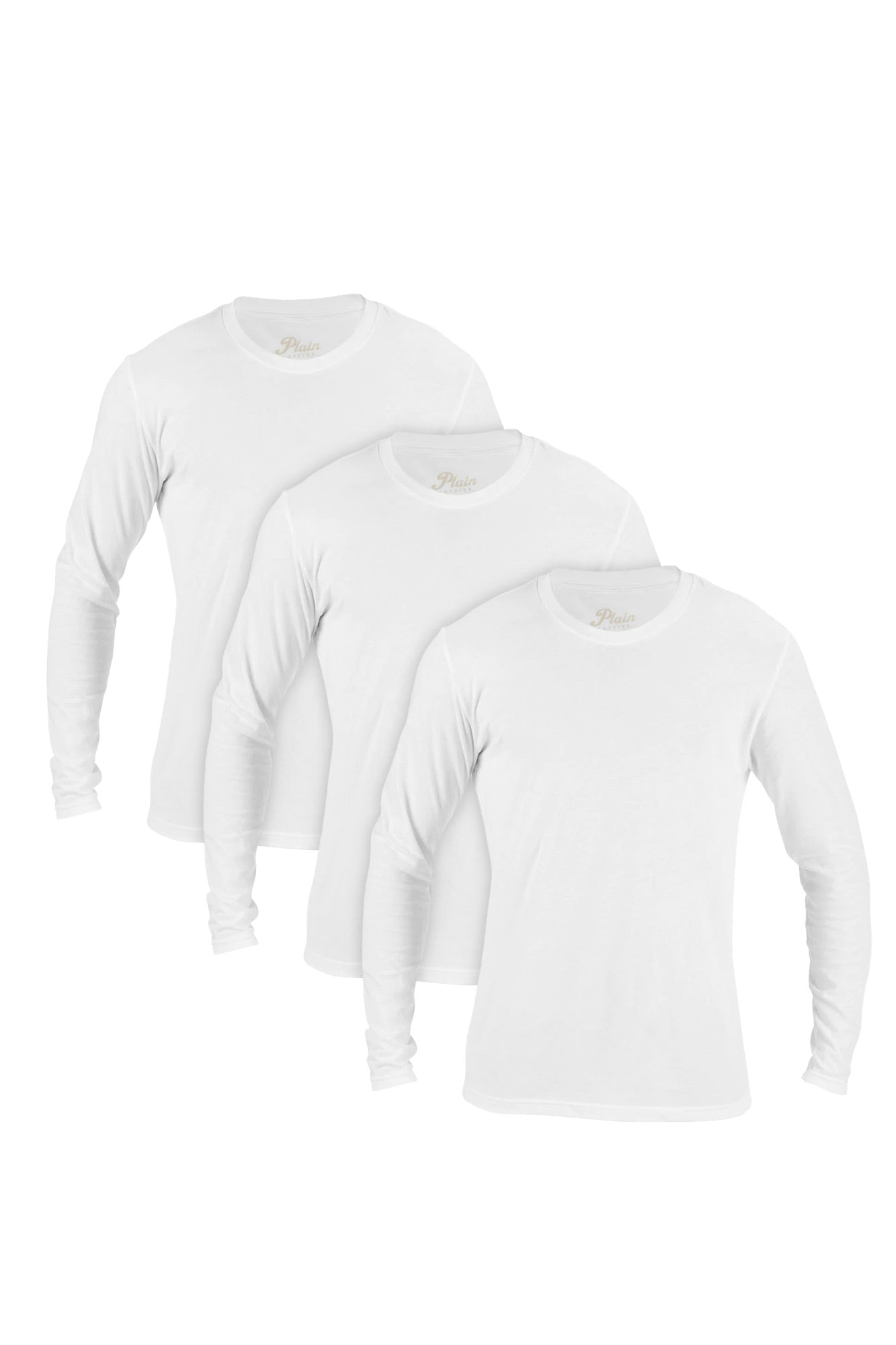 The White Long Sleeve 3-Pack